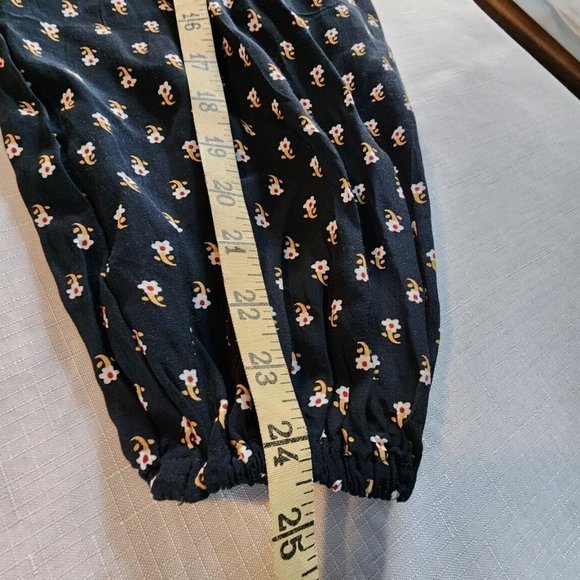 Faithful the Brand Anthropologie Black La Terrace Print Wrap Blouse Shirt Top XS - Picture 15 of 16